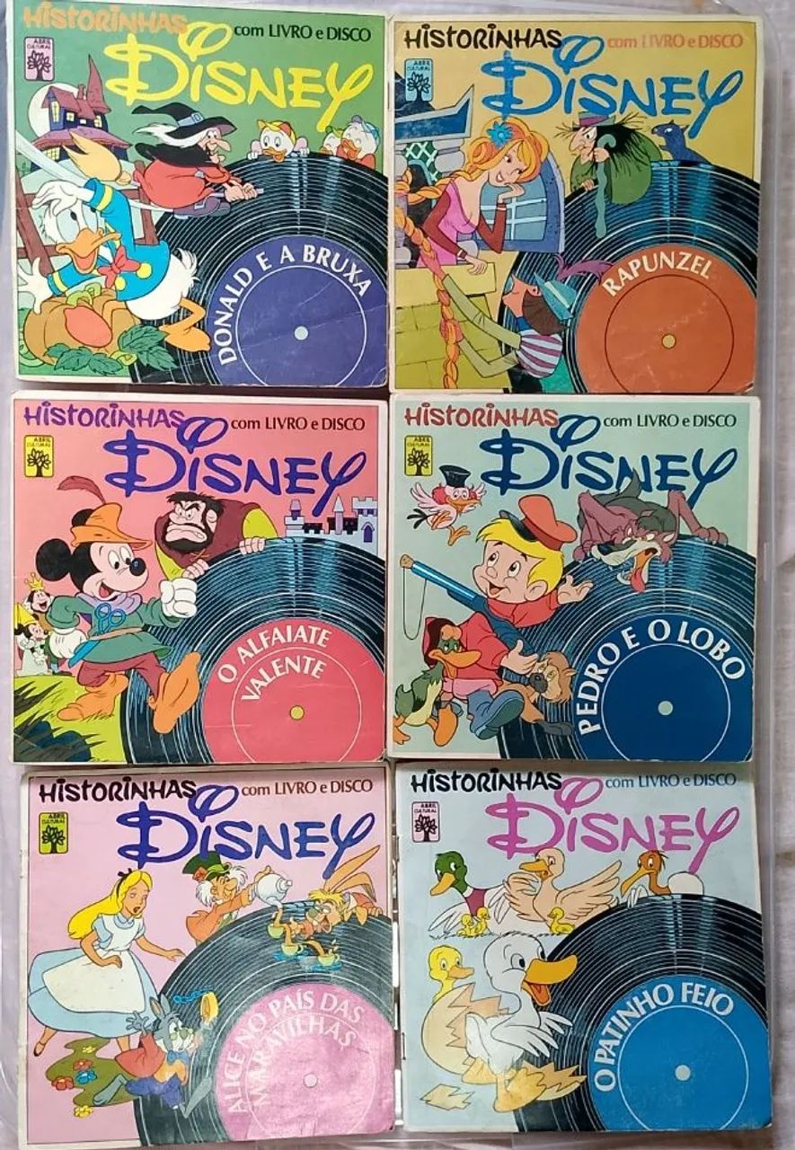 Historinhas Disney com Livro e Disco - Lote 2