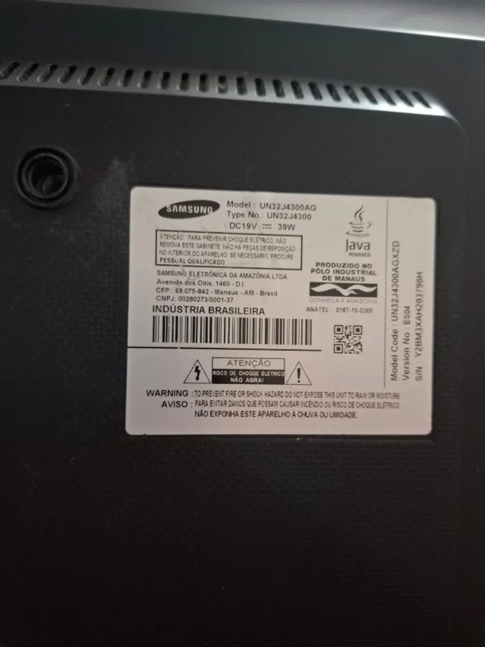 Smart TV Samsung 32" HD (UN32J4300AG) Defeito - Foto 3