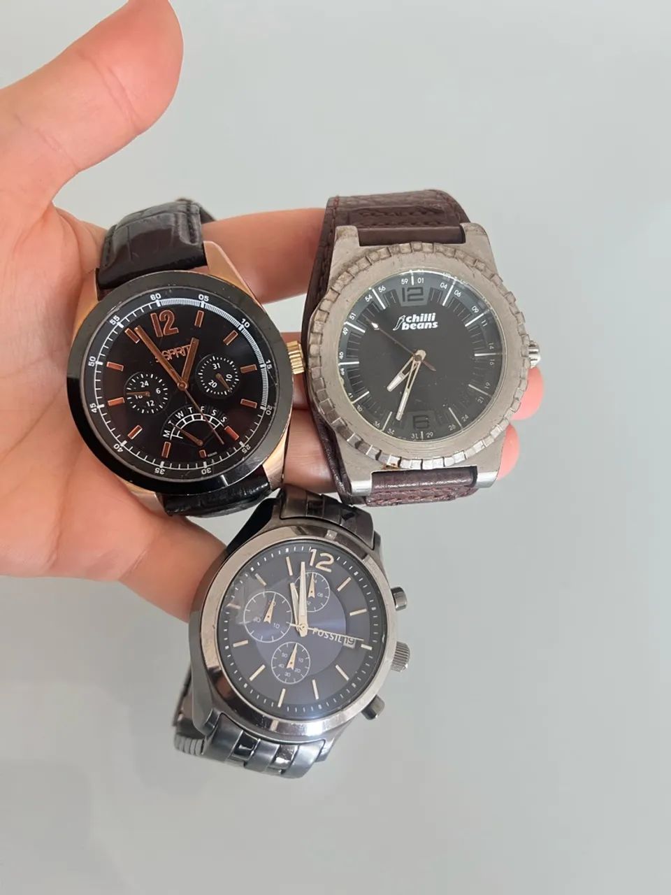 Kit com 3 relógios 