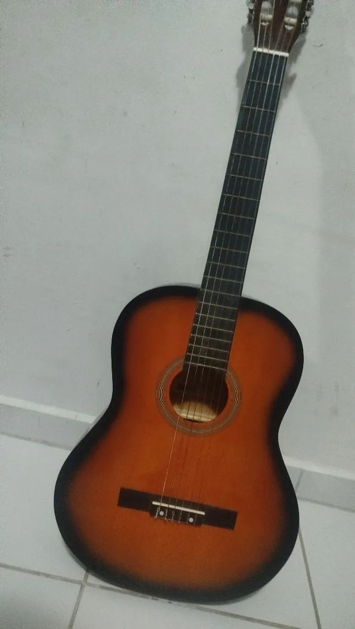 Violão Vogga Clássico Nylon Sunburst + Suporte | Funcionando Perfeitamente - Foto 5