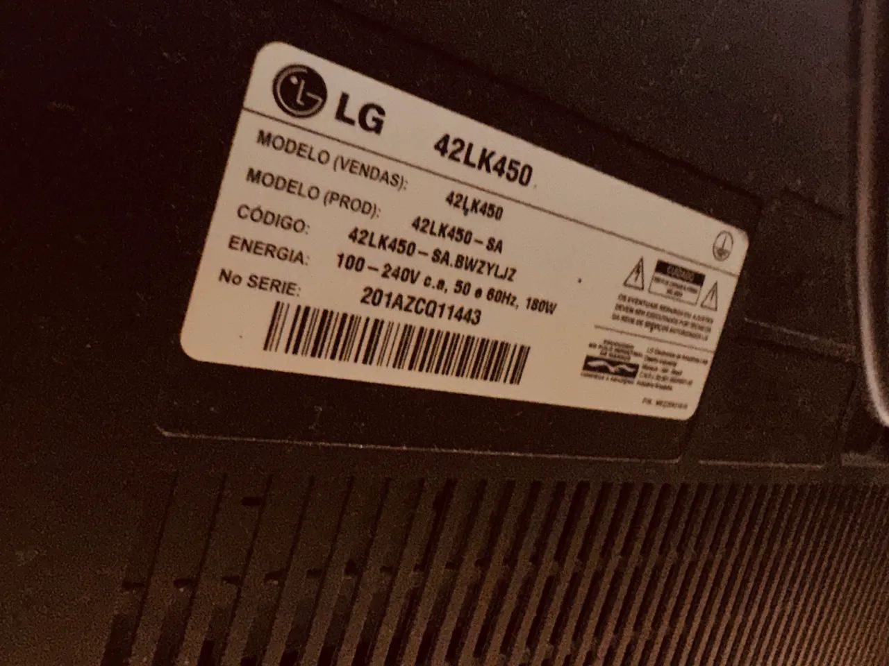 TV  LG 42LK450, de 42 polegadas, Full HD, LCD  - Foto 2
