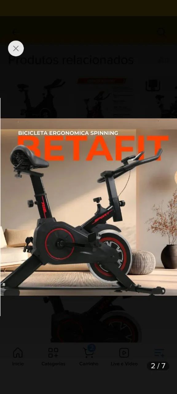 Bicicleta ergométrica suporta 120kg - Foto 3