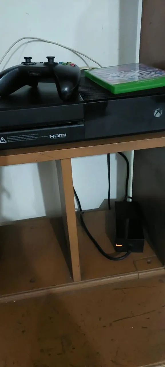 Xbox one fat completo : controle ; kinect e 9 jogos