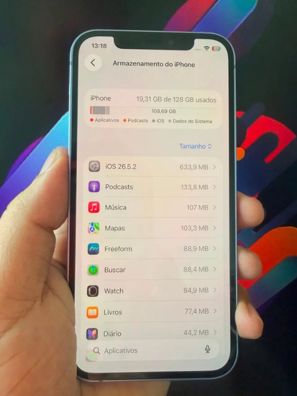 ? iPhone 12 Azul 128GB | Cor Exclusiva NOTA FISCAL  - Foto 4