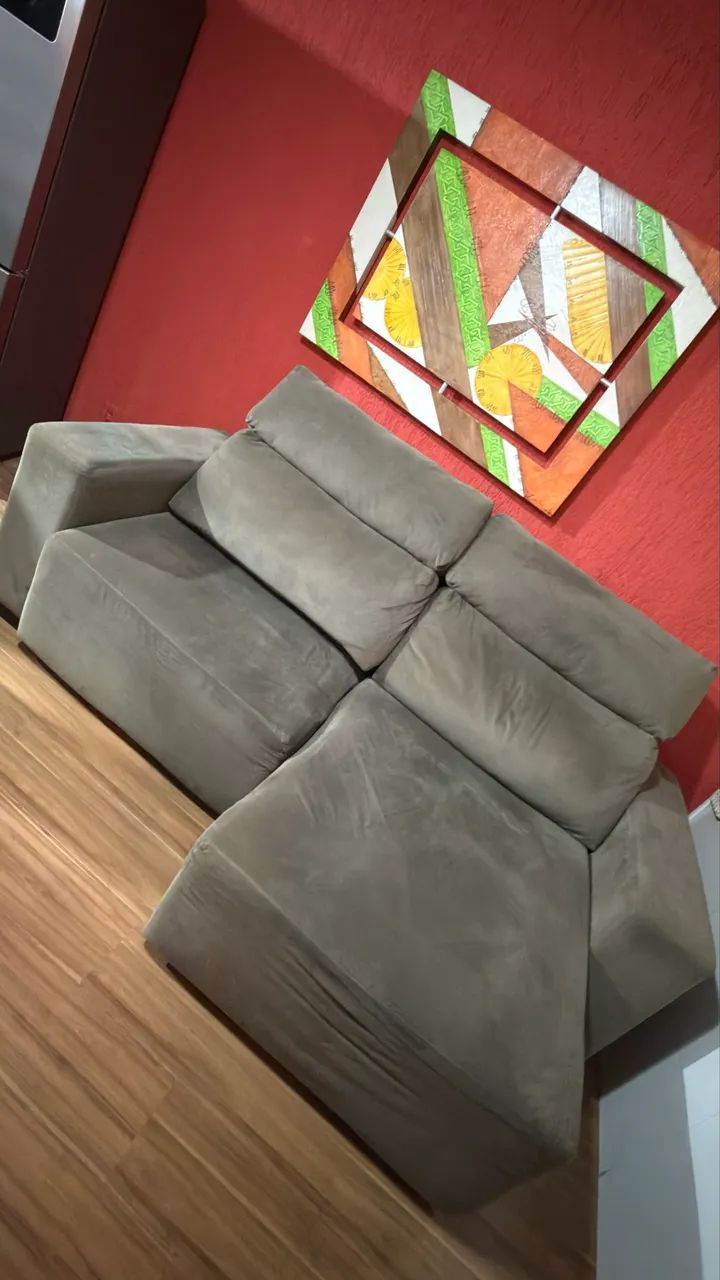 SOFA 2.20M RETRÁTIL E RECLINÁVEL