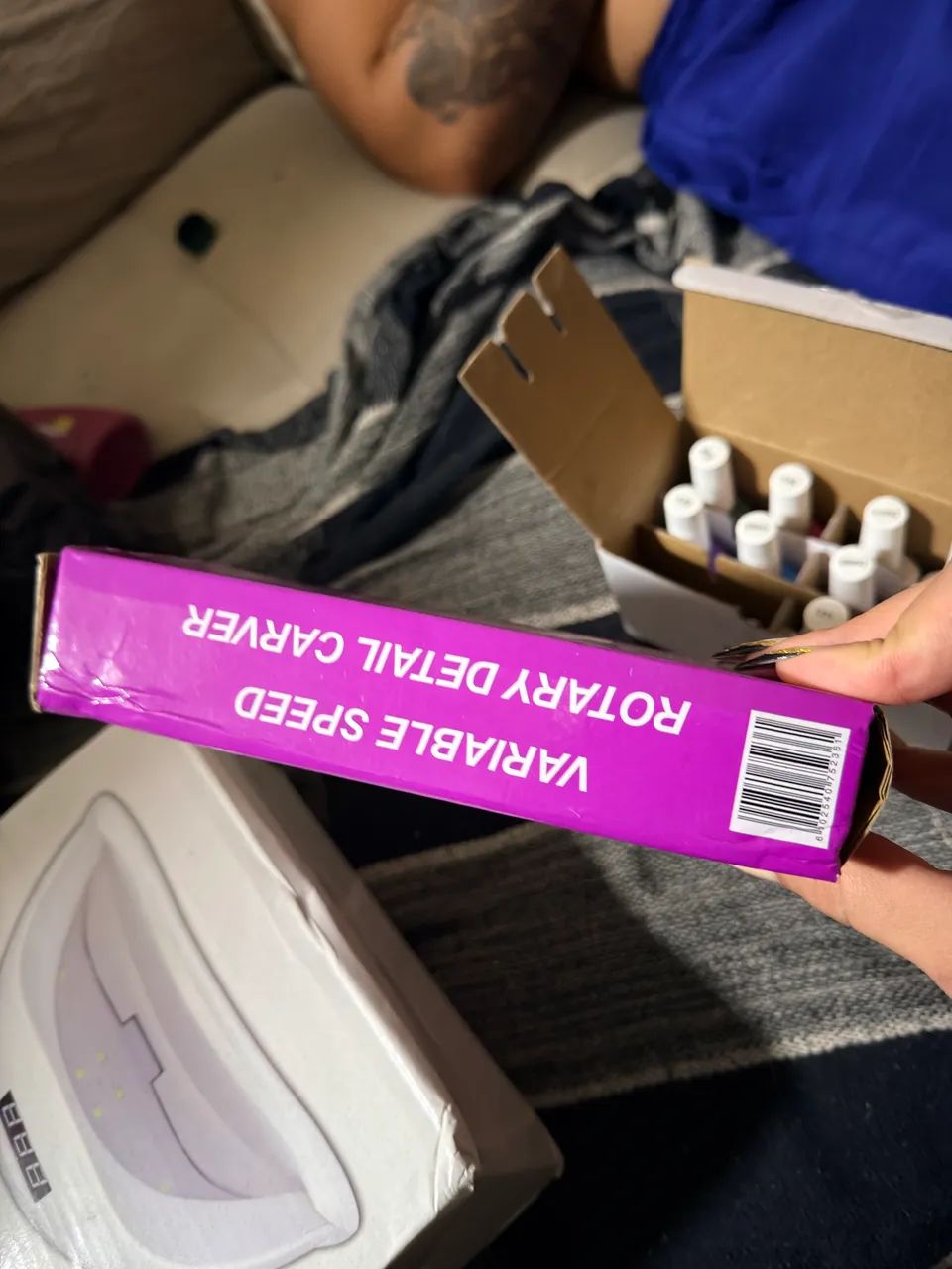 Kit cabine, lixa elétrica e 10 esmaltes em gel  - Foto 2