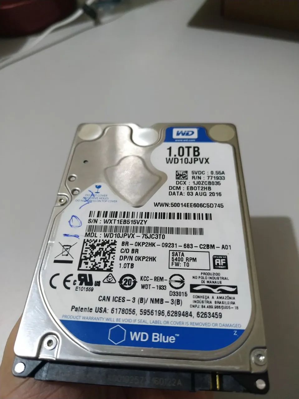 HD - Marca WD Blue - 1 TB Funcionando Perfeitamente  - Foto 2