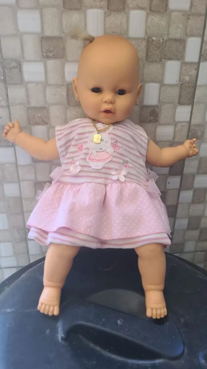 Boneca Bebê  estrela olhos castanhos 1983 - Foto 5