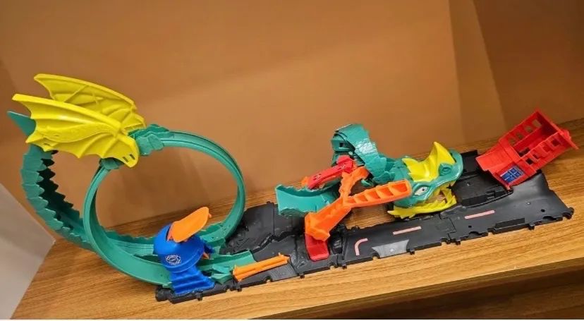 Pista Hot Wheels Dragão com Looping + Lançador (Completa)  - Foto 2