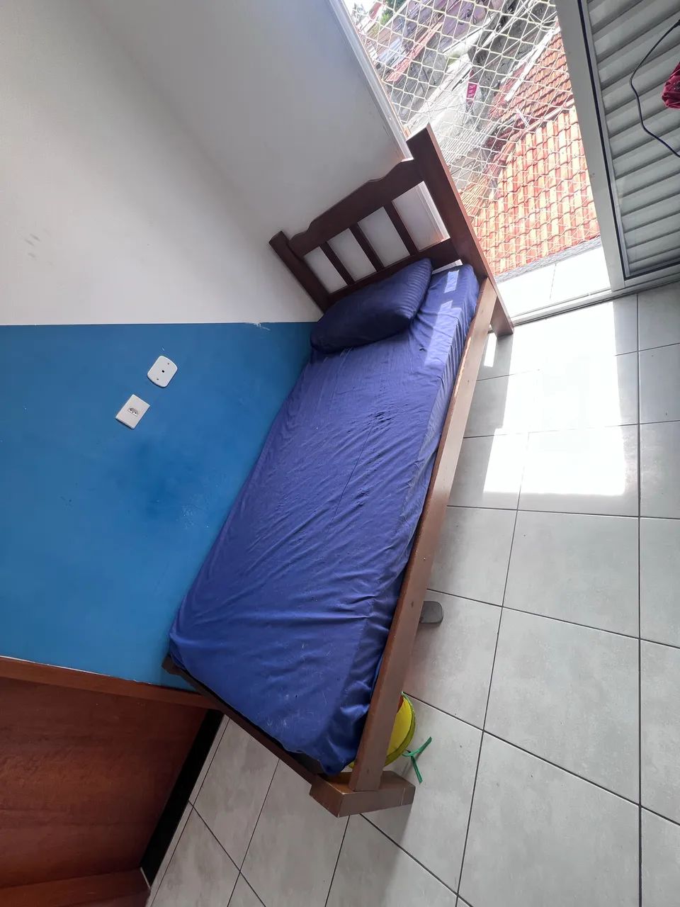 Cama de solteiro madeira - Foto 2