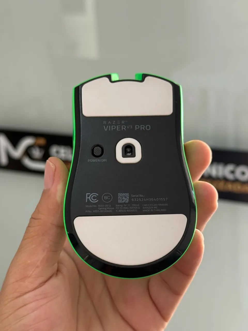 MOUSE RAZER VIPER V3 PRO GREEN EDITION  - Foto 3