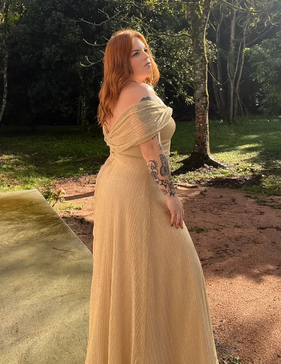 Vestido de festa dourado  - Foto 4