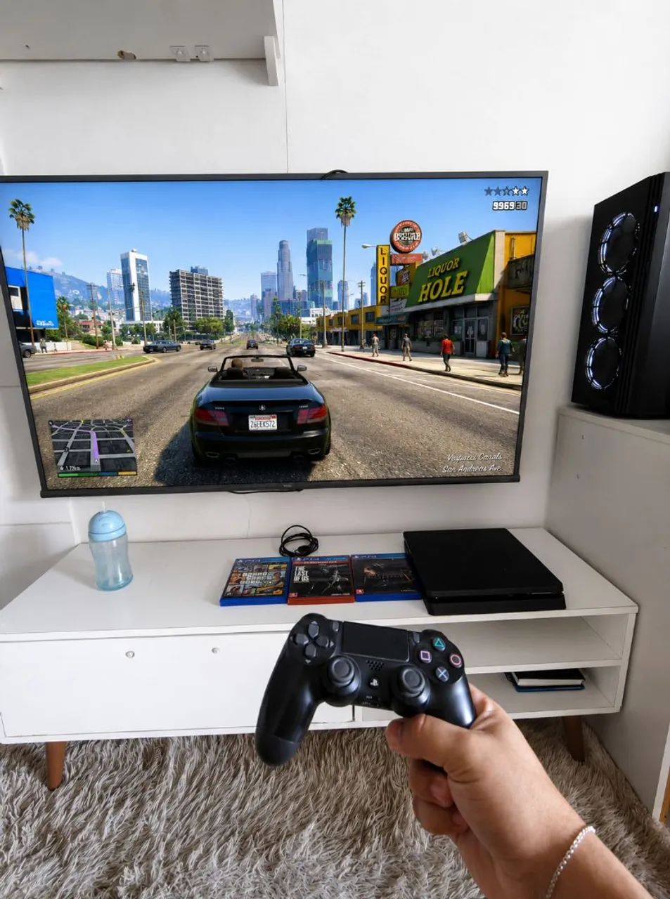 PLAYSTATION 4 SLIM 1TB +3 JOGOS - Foto 3