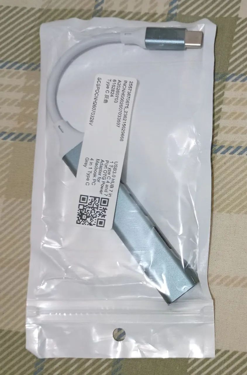 Extensor de USB HUB Conexão tipo C 4 portas 3.0 - Foto 3