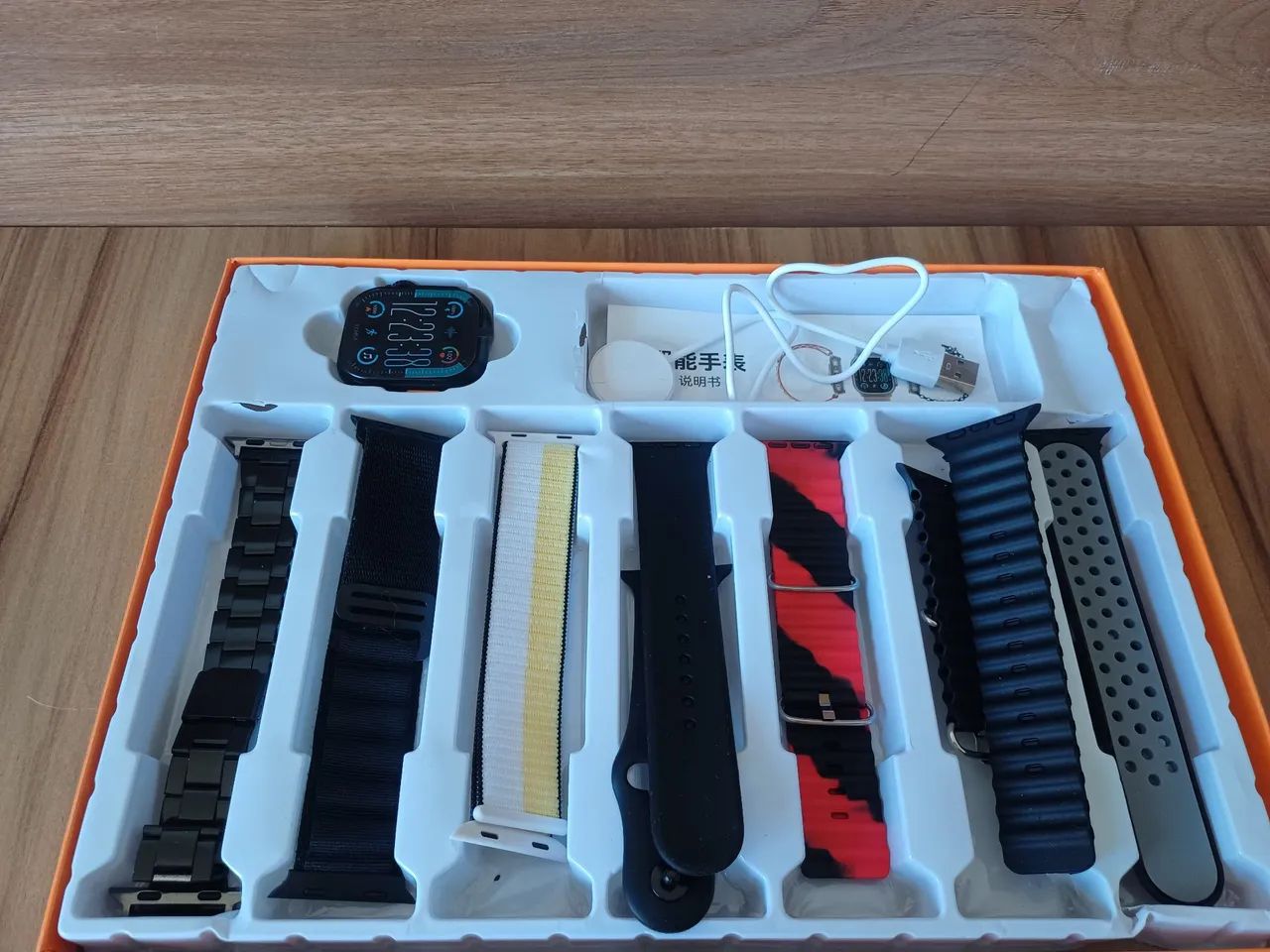 Smartwatch ultra com 7 pulseiras  - Foto 2