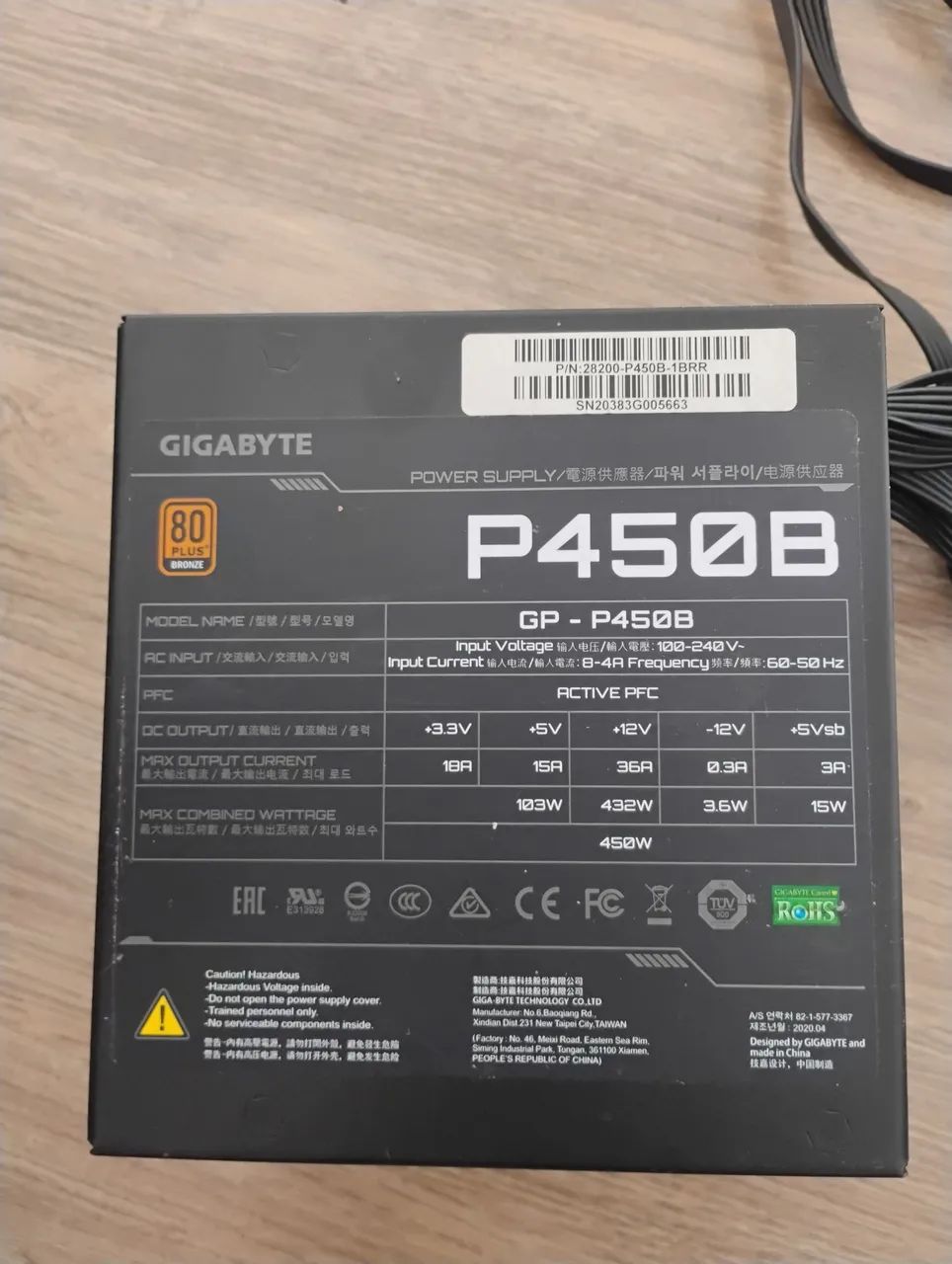 Fonte 450-b gigabyte  - Foto 2