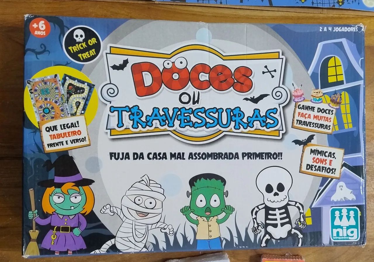 Doces ou travessuras jogo de tabuleiro 