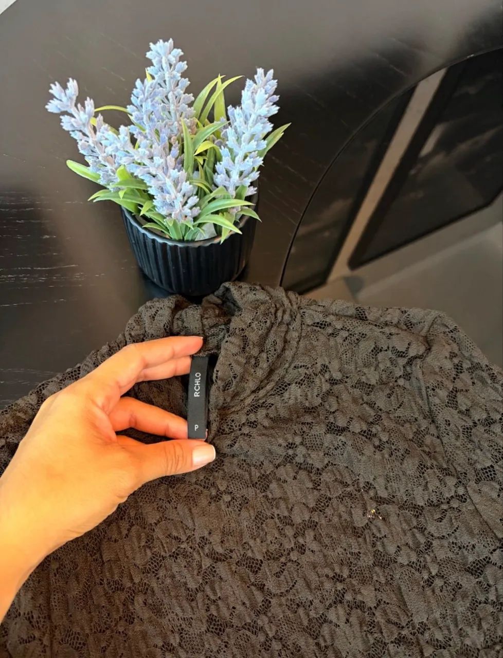 Blusa de Renda Marrom  - Foto 4
