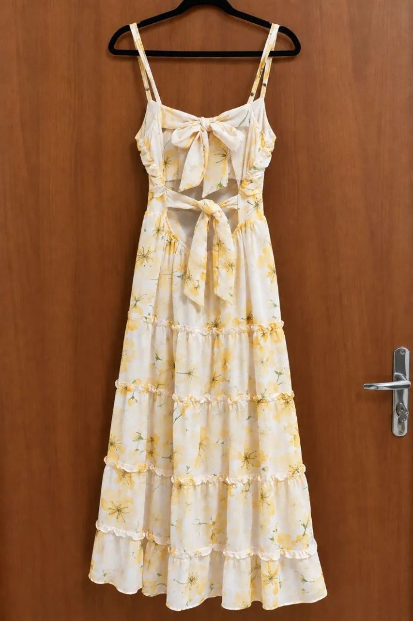 Vestido floral midi (M) - Foto 2