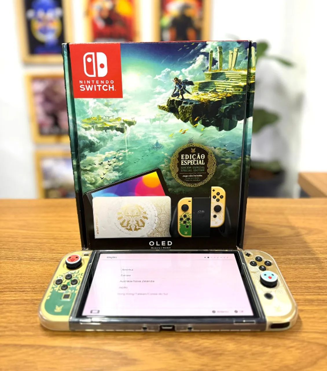 NINTENDO SWITCH OLED ZELDA - SEMI NOVO