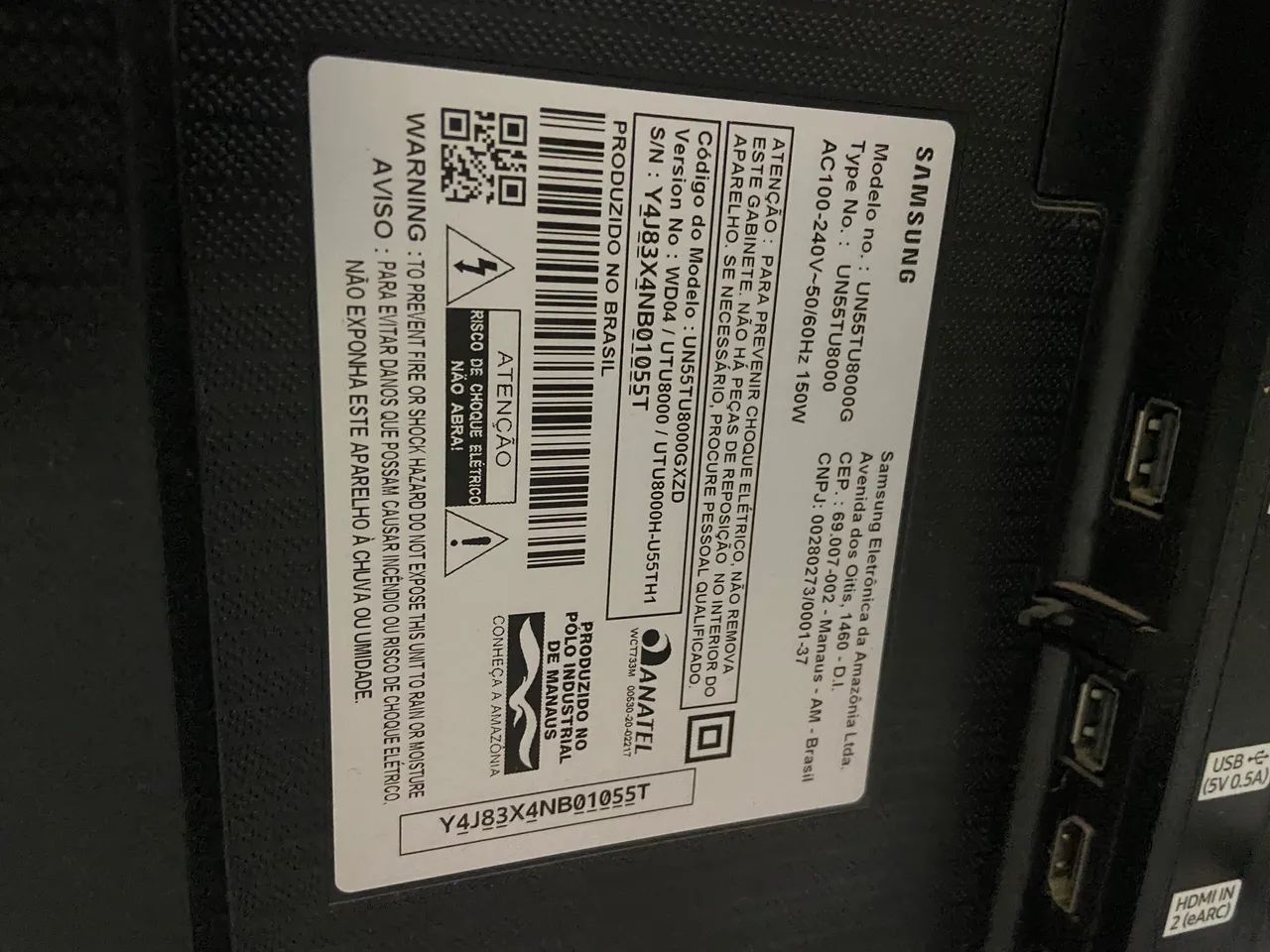 Televisão Samsung 55 POL 4K  - Foto 3