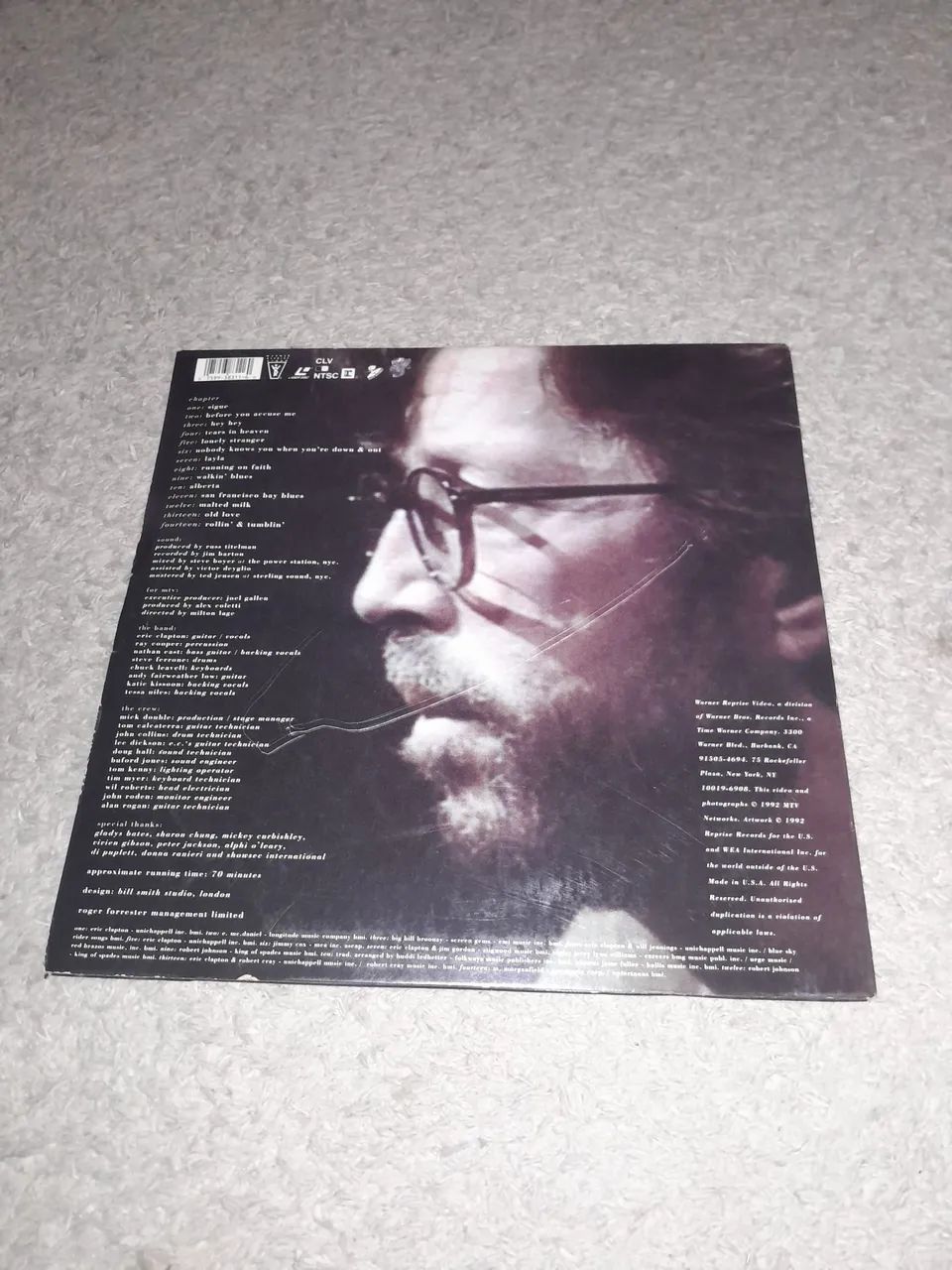Laserdisc Eric Clapton Unplugged (importado) - Foto 2