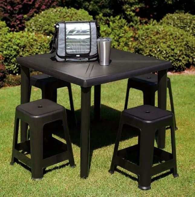Mesa quadrada com 4 banquetas nova Entregamos  - Foto 2