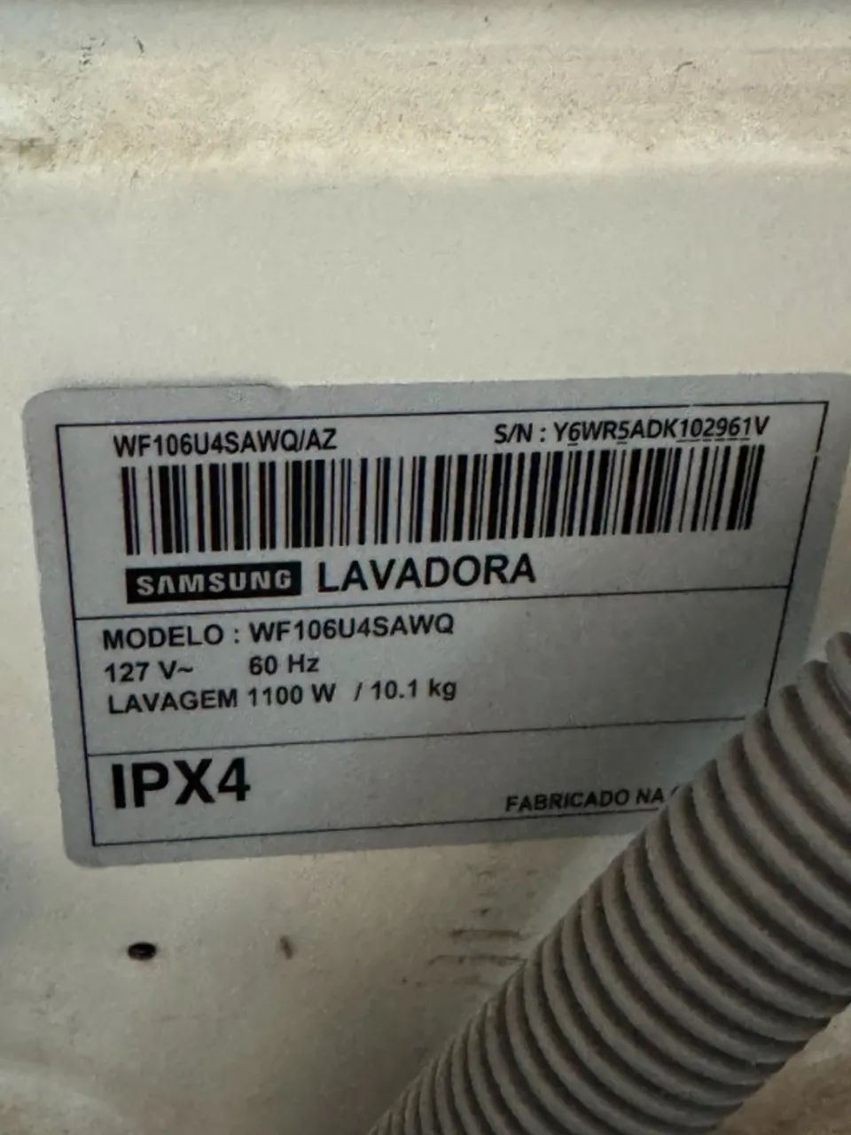 Lavadora Samsung Lava roupa wf106u4sawq 10kg - Foto 2