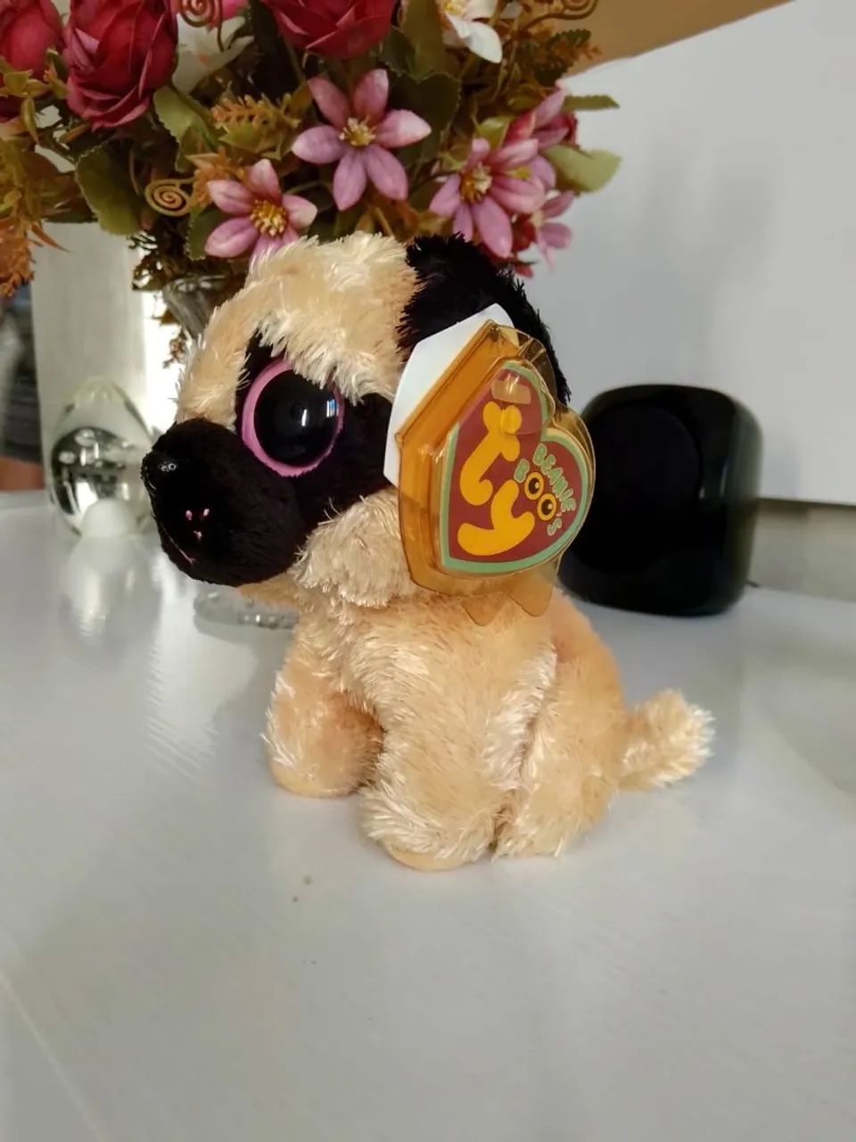 Beanie Boss Pugsly o Pug (raro e aposentado) USA - Foto 3