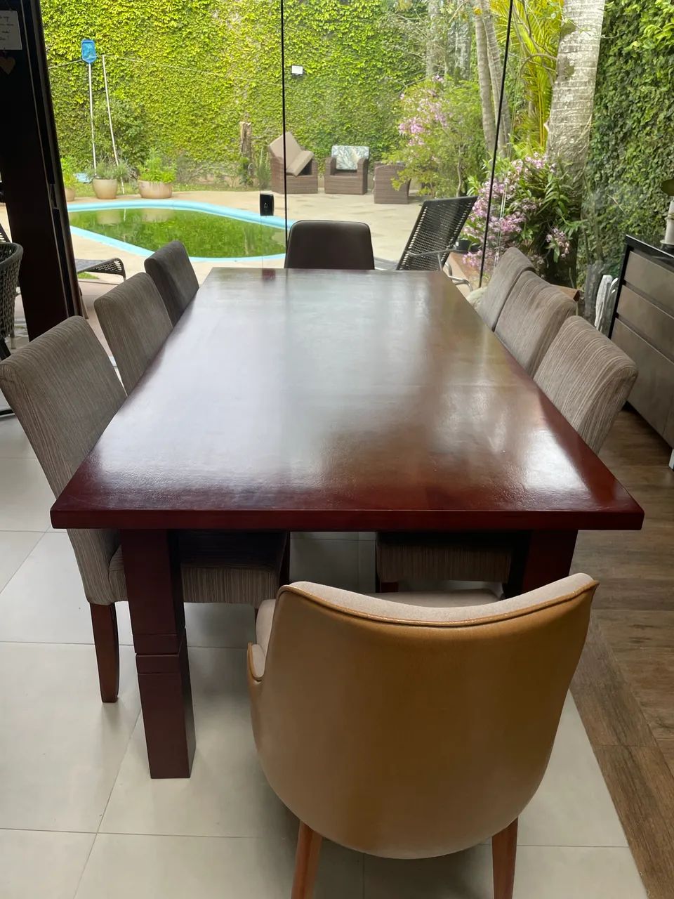 Mesa de Jantar 8 lugares com Cadeira - Foto 3