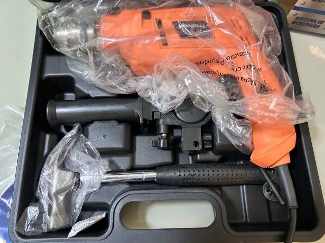 うま Furadeira de Impacto Profissional Menegotti MFI 750W 1/2” (13mm