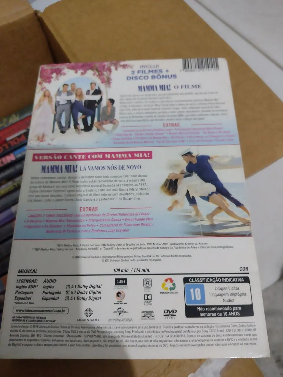 Box Dvd Triplo Mamma Mia! Dois filmes + Disco Bônus  - Foto 2