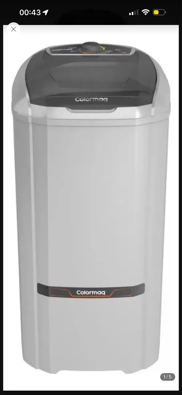 Tanquinho colormaq 10kl cinza