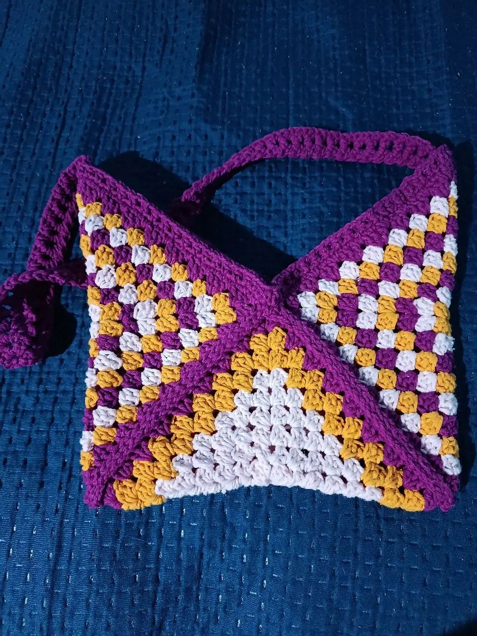 Bolsa de Crochê Multicolor  - Foto 2