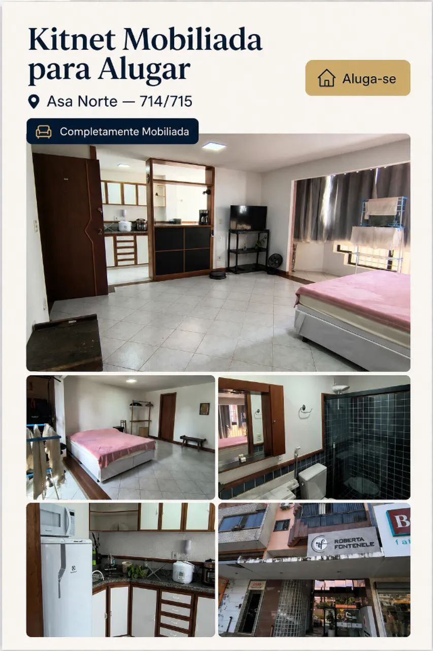 Oportunidade - Flat (kitnet) mobiliada na Asa Norte 