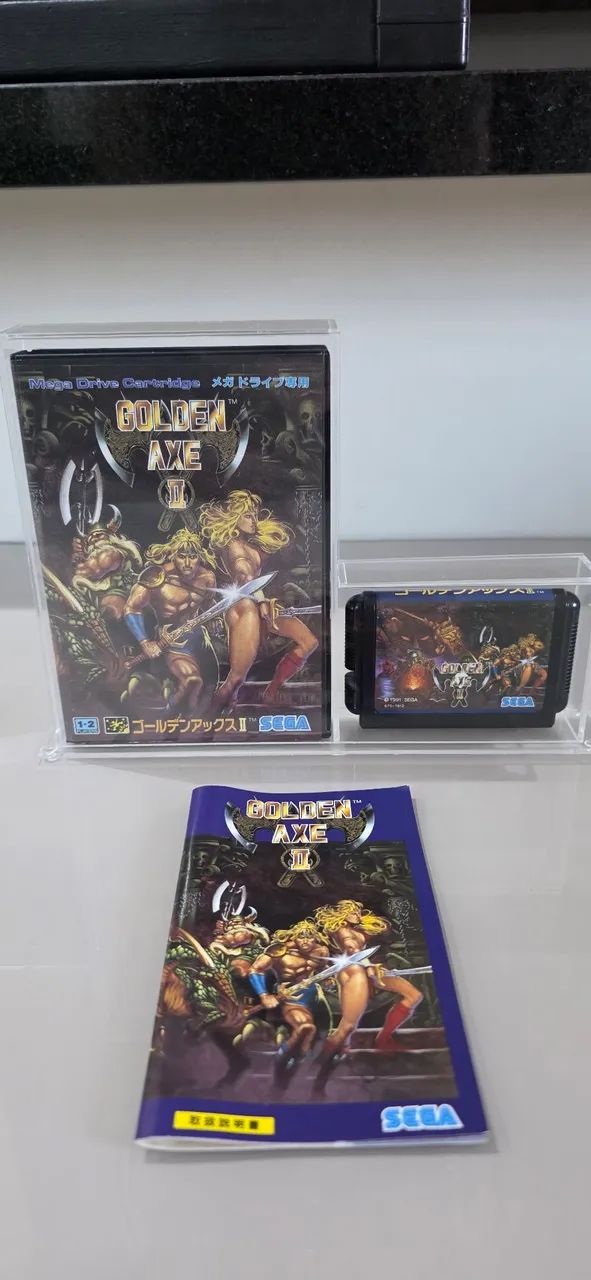 Golden Axe 2 Mega Drive Japonês CIB Completo Original Sega - Jogos
