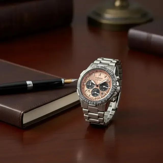 RELOGIO CITIZEN NAVIHAWK CA4664 60X MARROM - Foto 3