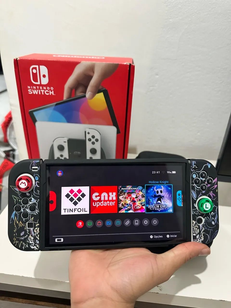 Nintendo Switch Oled - Desbloqueado 256GB - Foto 3