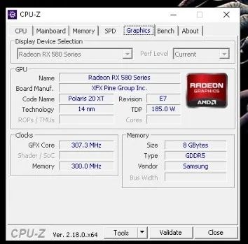 Placa de video Rx580 8gb