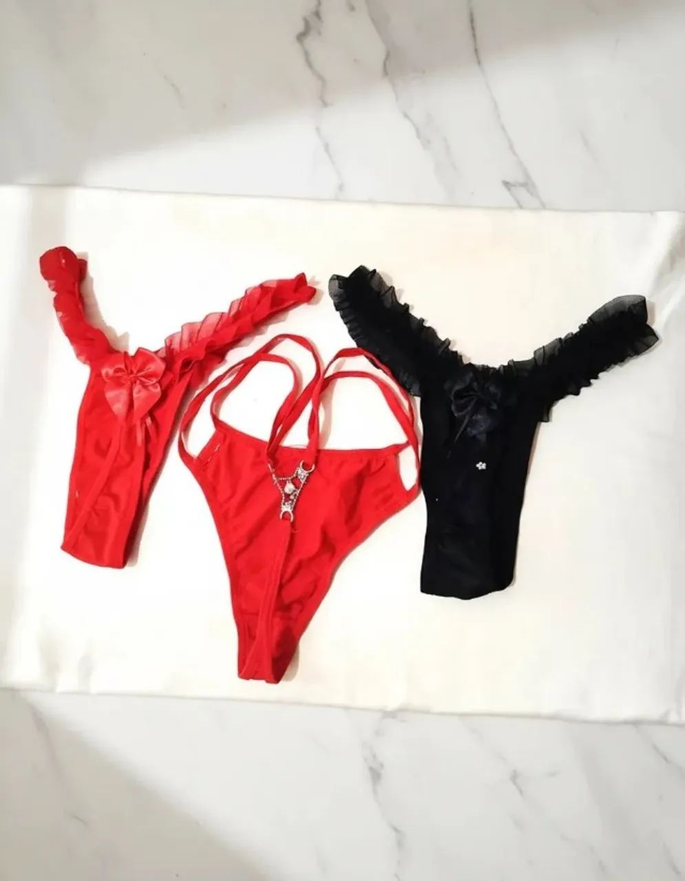 kit exclusivo com 3 calcinhas sexy - Foto 5