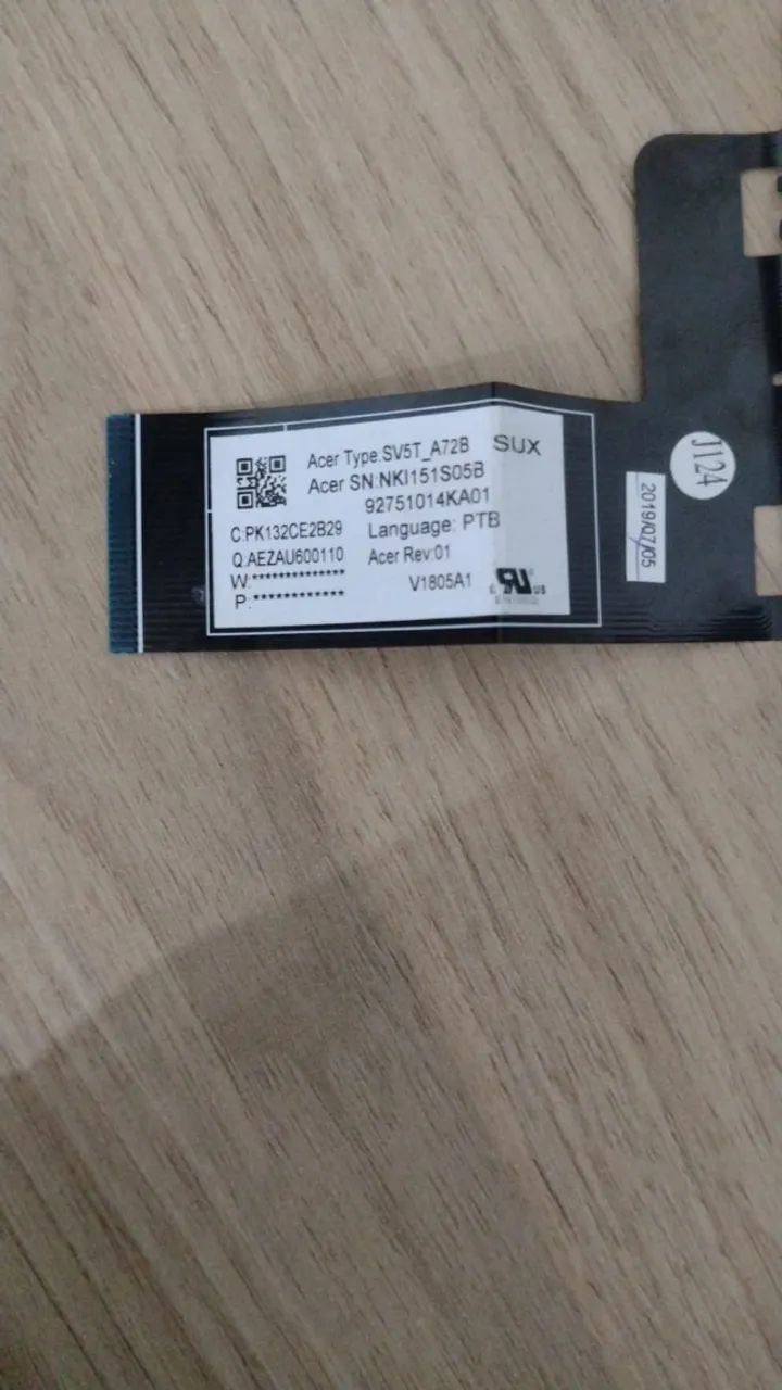 Teclado Notebook Acer Aspire SV5T_A72B ABNT2 - Foto 3