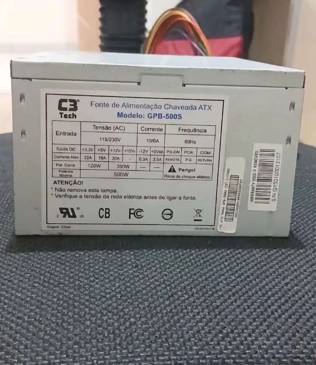 Fonte de PC 500W Bivolt
