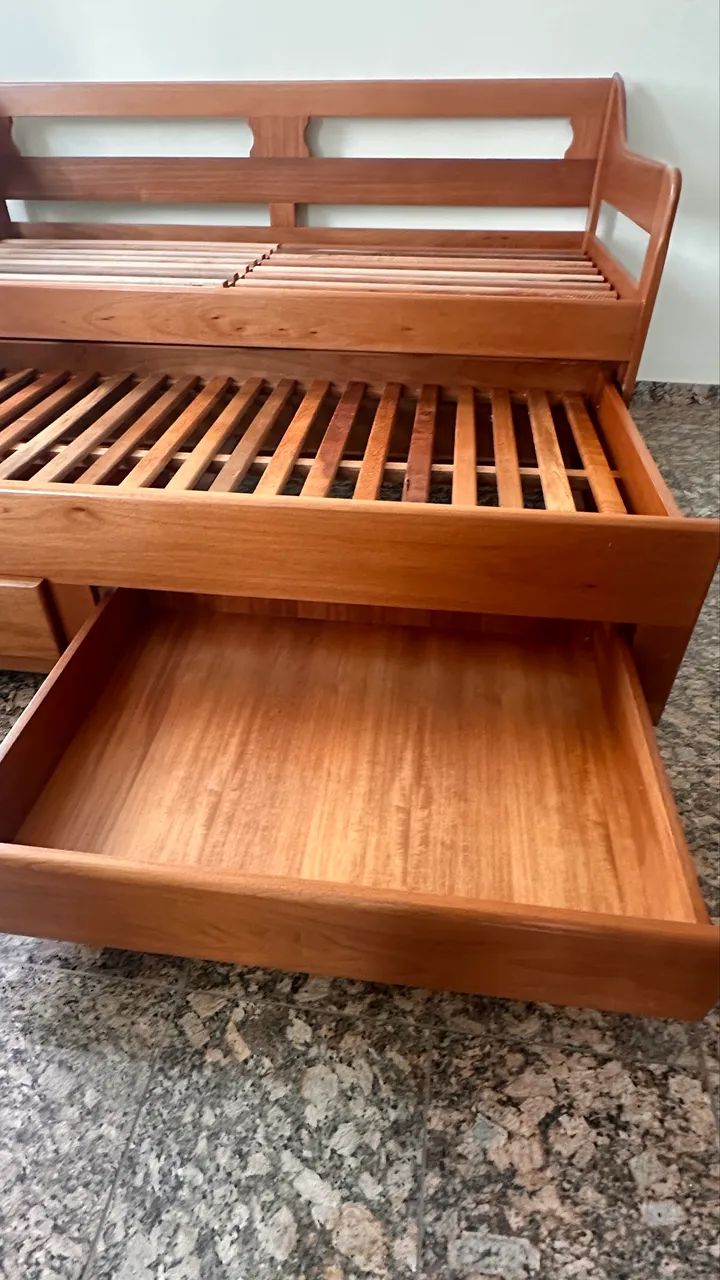 Cama Bicama madeira maciça de marcenaria  - Foto 5