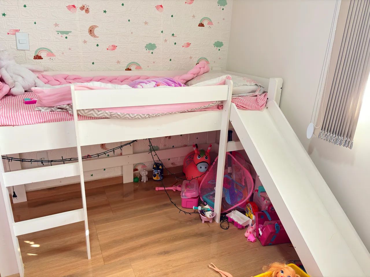 Cama infantil com escorregador  - Foto 2