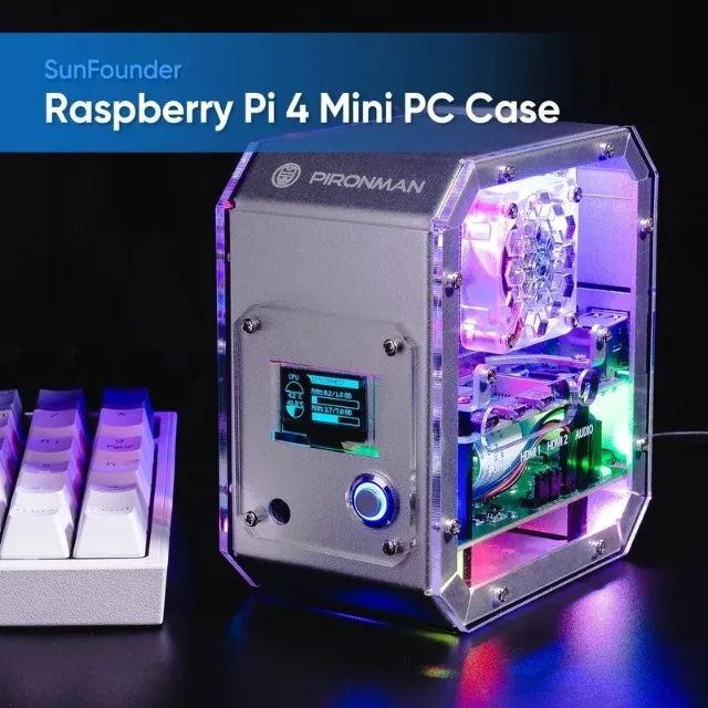 Case Pironman Para Raspberry Pi 4b