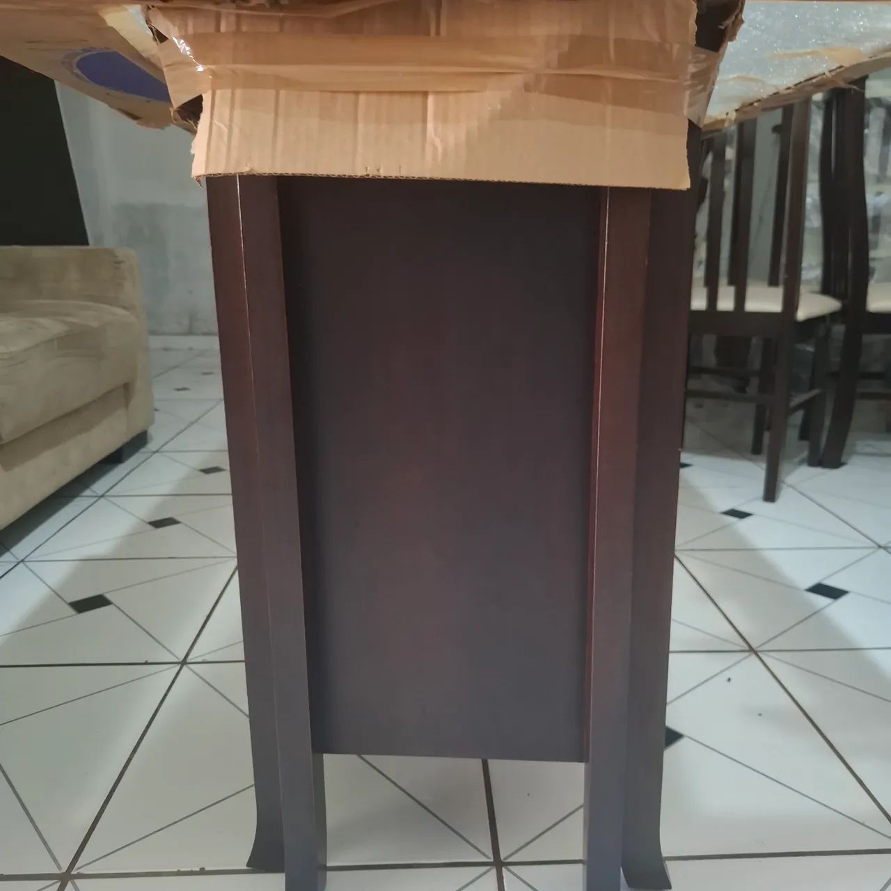 Mesa de vidro com 6 cadeiras  - Foto 4