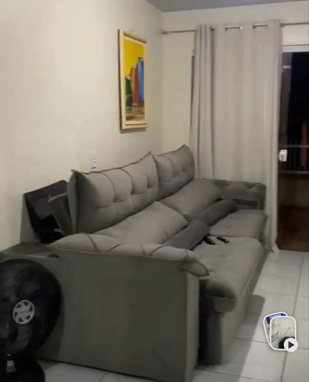 Sofá retrátil grande super confortável