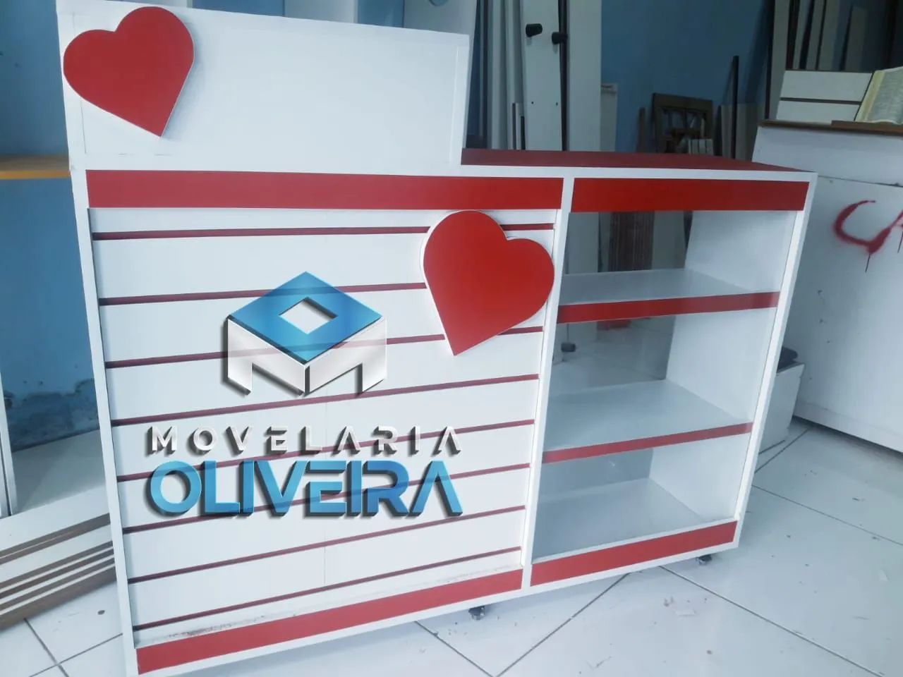 Balcão caixa e vitrine frontal fabricamos diversos modelos e valores 