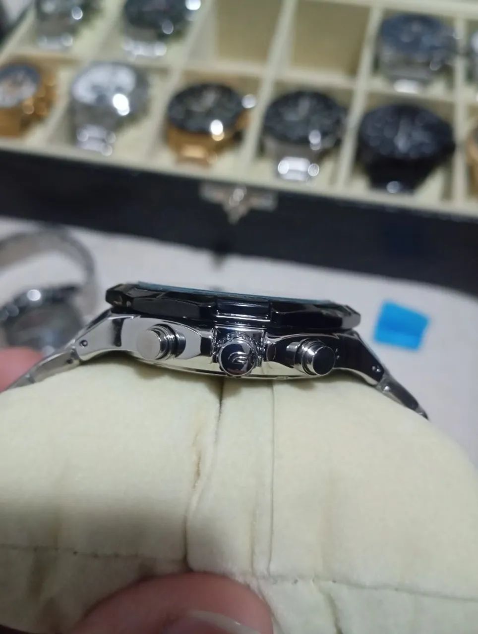 Relógio Casio edifício,1 linha, todos os ponteiros funcional  - Foto 5