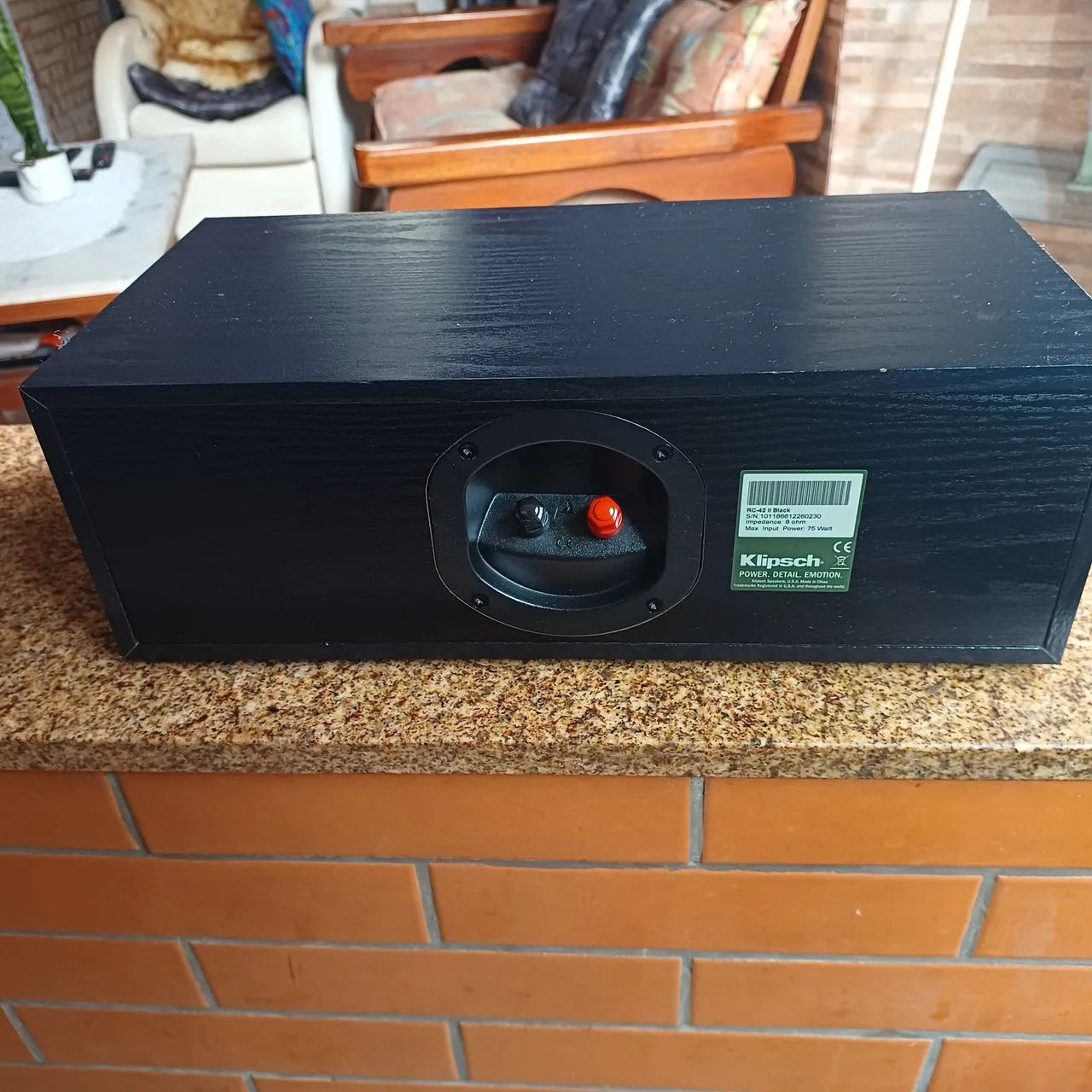 caixas  central  klipsch  RC42ii black  - Foto 5